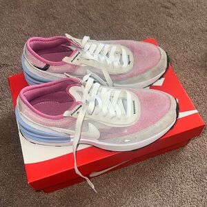 Kids Nike Waffle One (pink & blue)